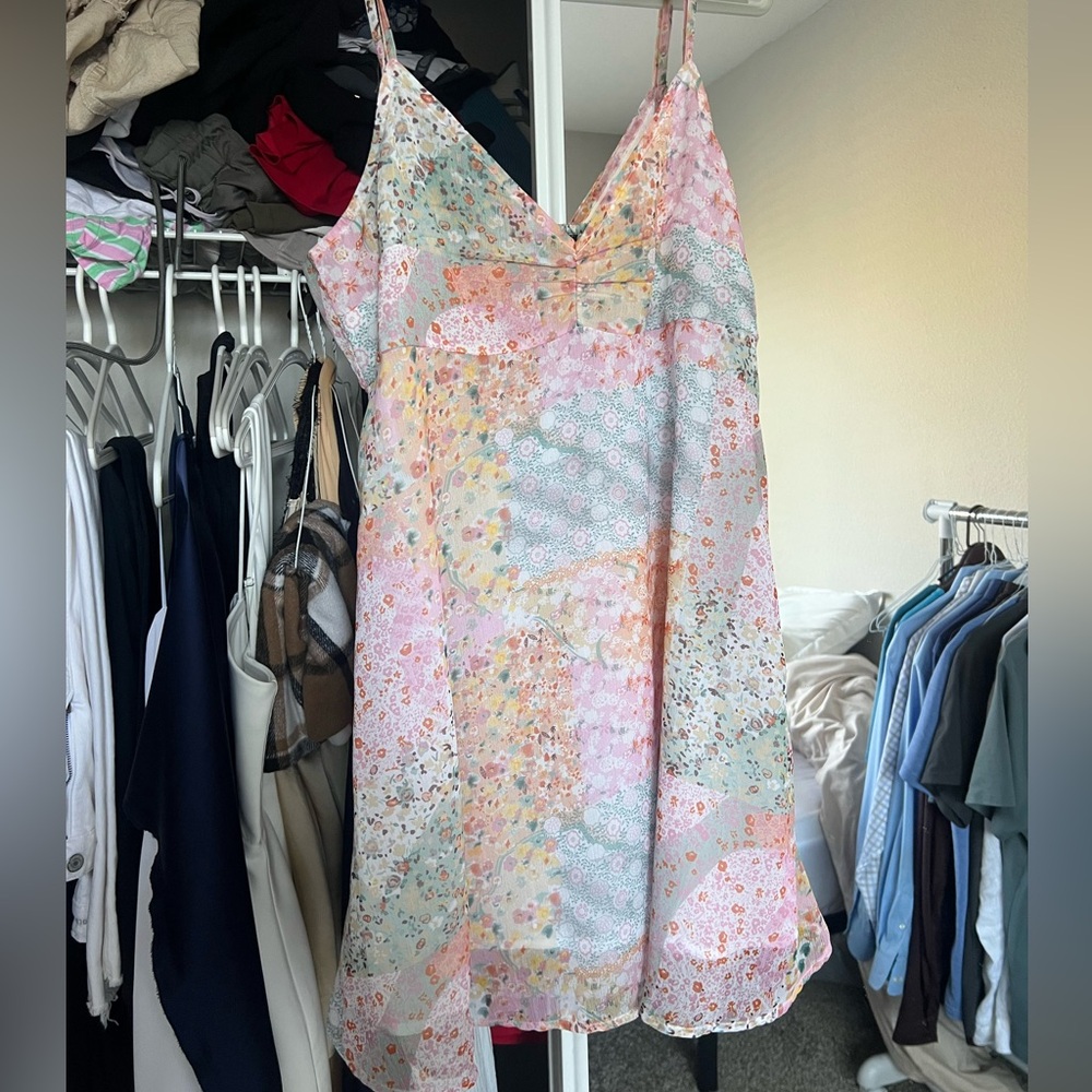 Boohoo Multicolor Floral Dress